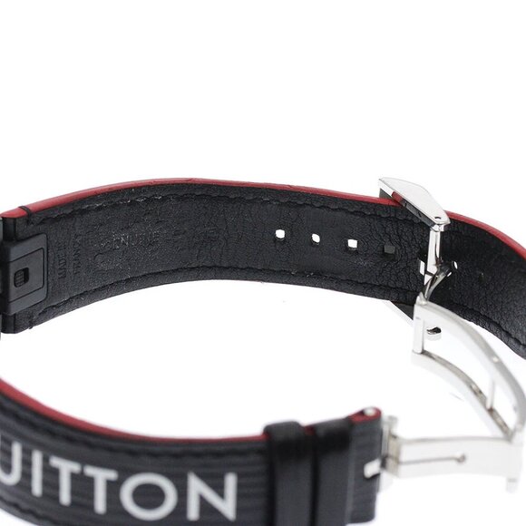 LOUIS VUITTON Tambour Slim Rainbow QA113 black Dial Quartz Men's Watch_885232 - Picture 4 of 6